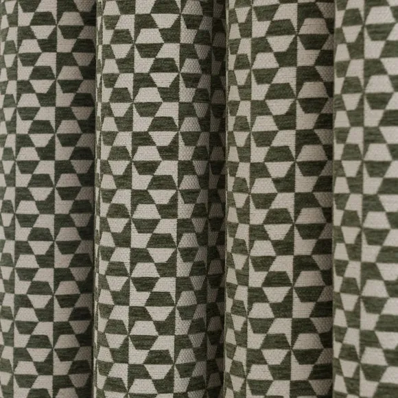 Geo Checkerboard Eyelet Curtains 3