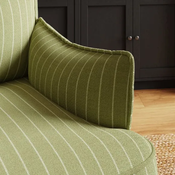 Rylee Brushed Pinstripe Occasional Armchair 3