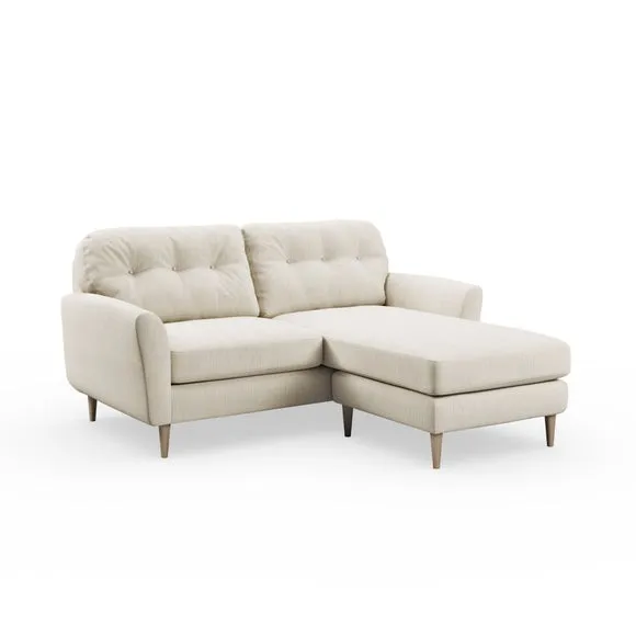 Sven Chunky Tonal Weave Reversible Corner Chaise Sofa 6
