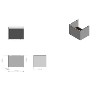 Concept Matt Green S3 Vanity Unit & Basin - 600mm 2