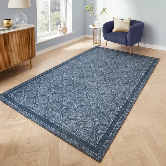 Catherine Lansfield Deco Peacock Rug 1