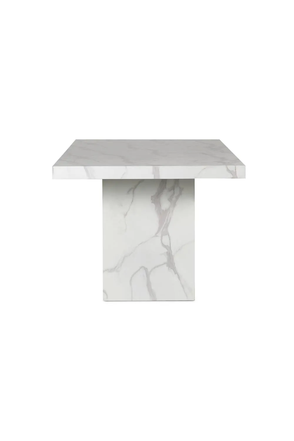 Julian Bowen Rome Rectangular 6-8 Seater Dining Table in White 6