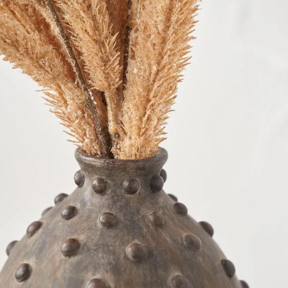 Kali Textured Dot Stoneware Vase 2