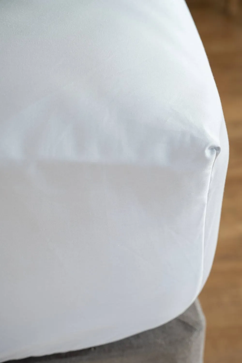 Soak&Sleep 600TC Egyptian Cotton 40cm Fitted Sheet in Light Grey 3