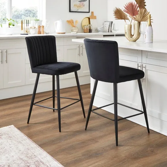 Taylor Counter Height Stool, Velvet 2