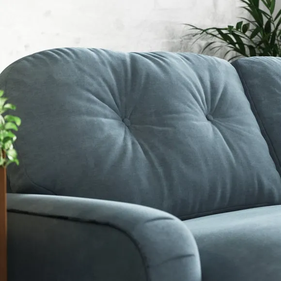 Martha Vintage Chenille Corner Chaise Sofa 6