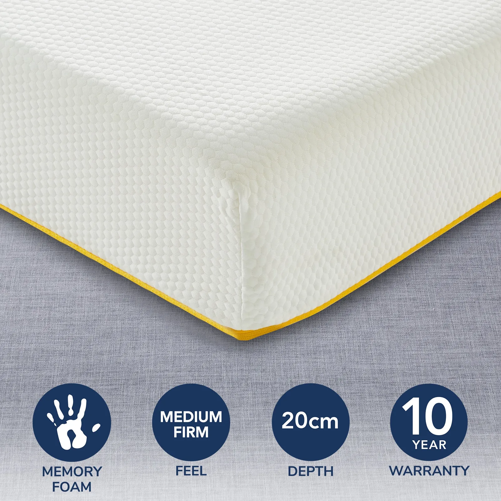 eve Sleep Lighter Foam Mattress White