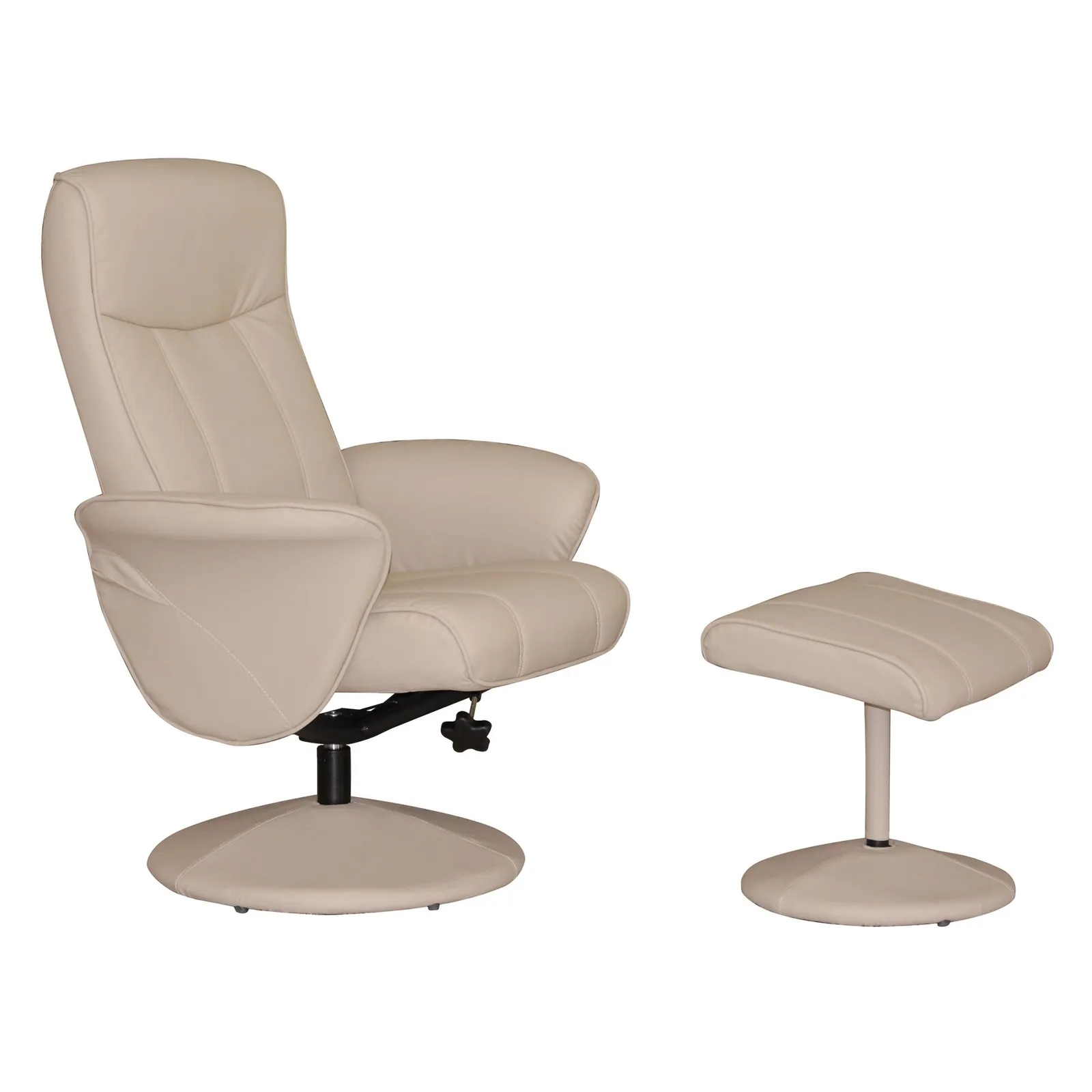 Harlow Swivel Recliner Chair - Latte Latte (Brown)
