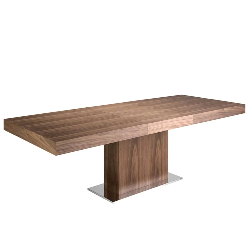 Angel Cerda Rectangular Walnut Extending Dining Table 180/240 cm in Brown