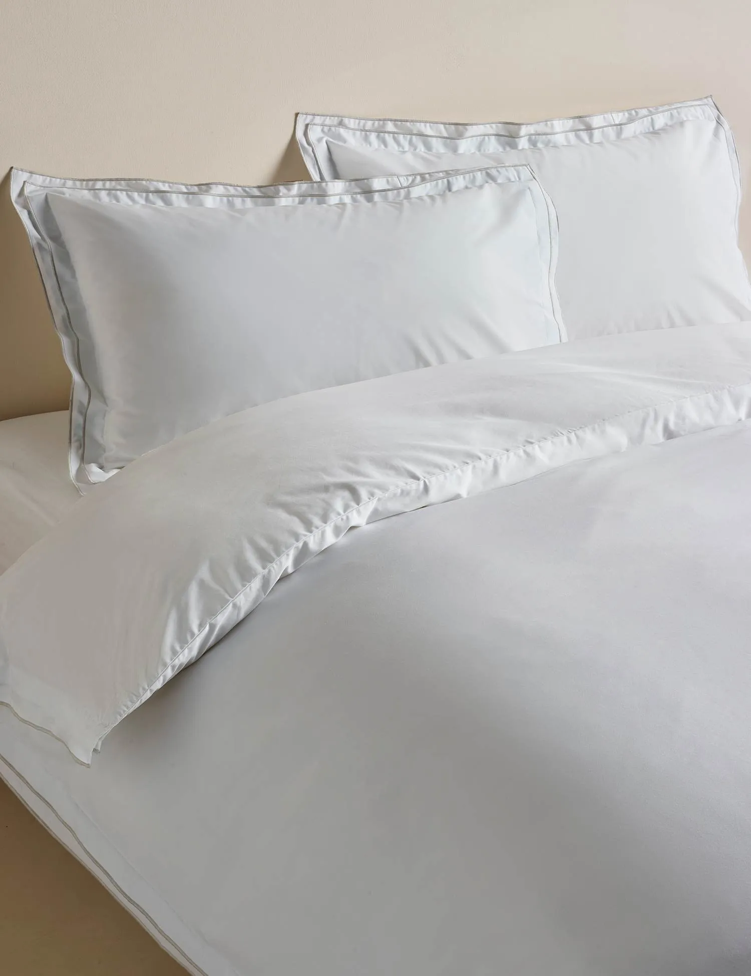 M&S Egyptian Cotton Embroidered Bedding Set Dove