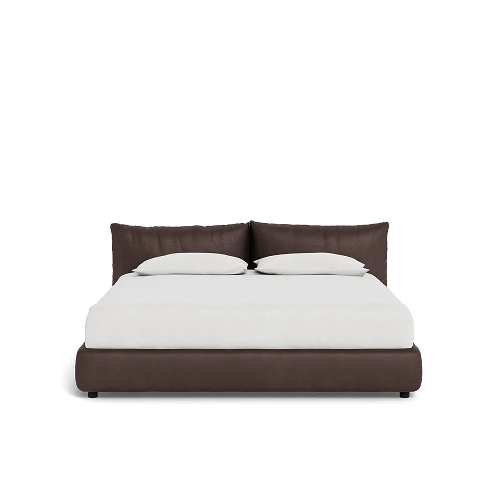 Heal's Pillow Bed Super King Luxury Leather Coco 1