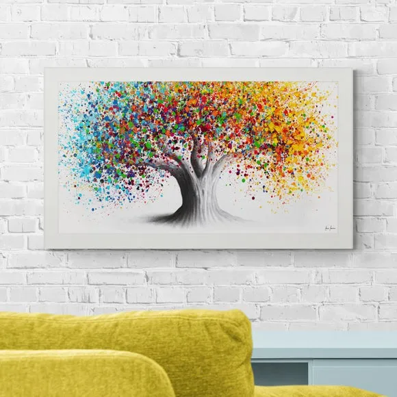 Colourful Tree by Ashvin Harrison Framed Print