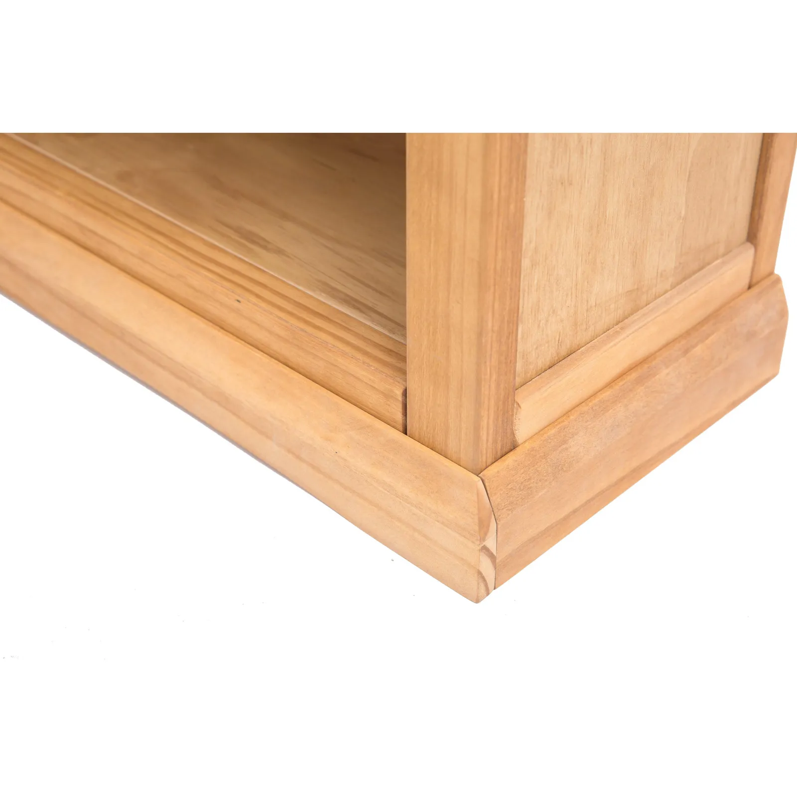 Cabinet Bits Bookcase with plinth 180x90x30cm in Light Brown 4