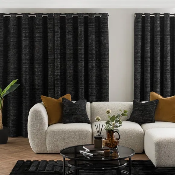 Hemmingway Chenille Eyelet Curtains 5