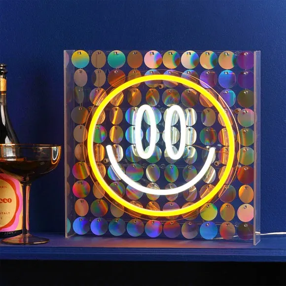 The Feel Good Club Signography Smiley Neon Sign