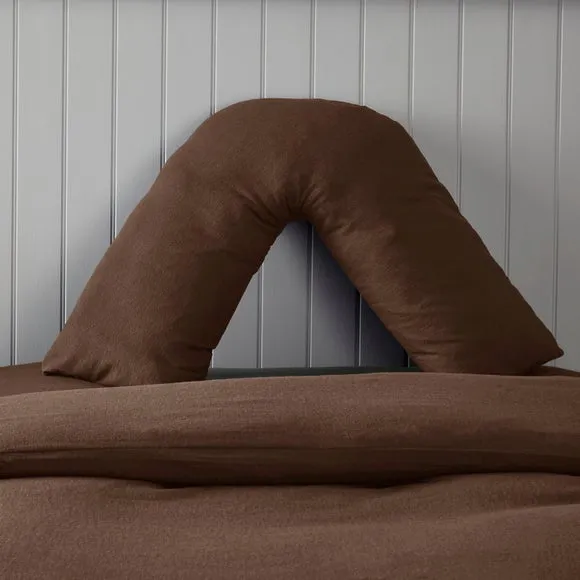 Soft & Cosy Luxury 100% Brushed Cotton V-Shape Pillowcase 1
