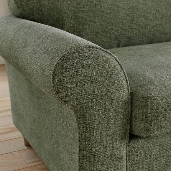 Flori Chenille Soft Texture 4 Seater Sofa 4