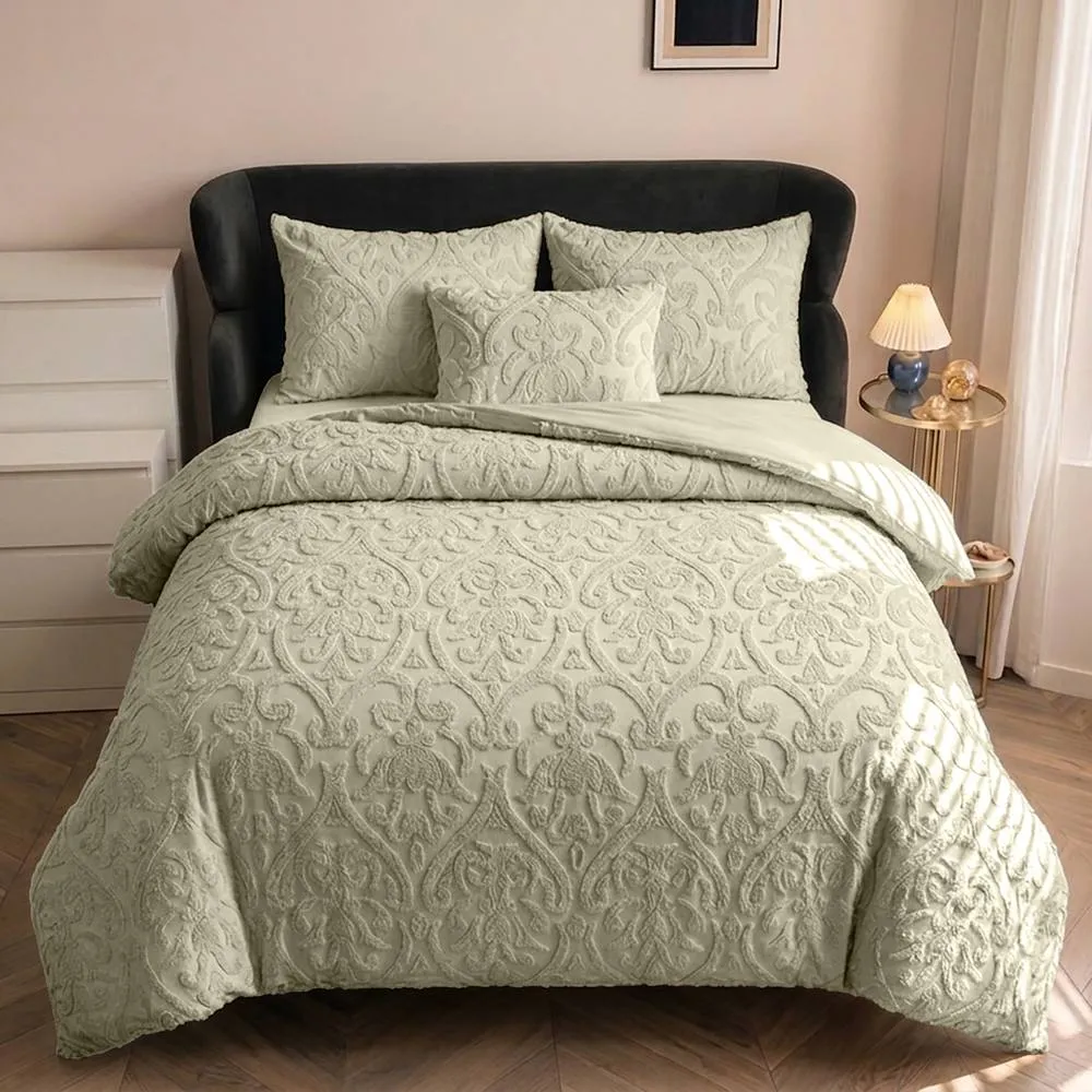 GAVENO CAVAILIA Luxury Elegant Cambi Duvet Cover Set in Natural 1