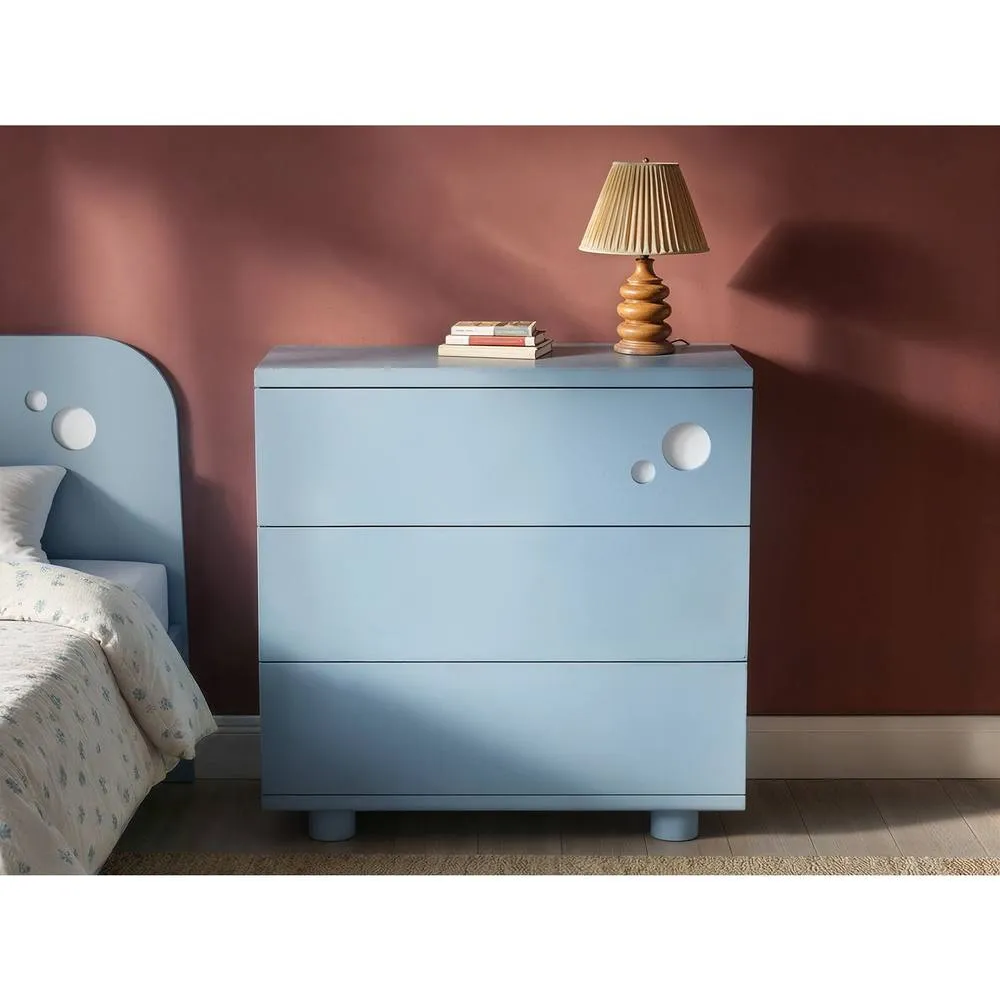 Flair Livana 3 Drawer Chest Blue