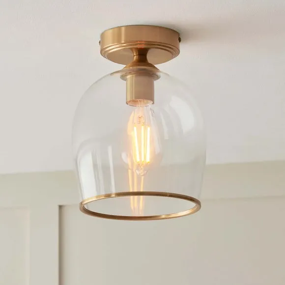 Vogue Leroy Gold Flush Ceiling Light 2