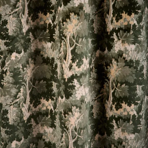 Velvet Trees Eyelet Curtains 3