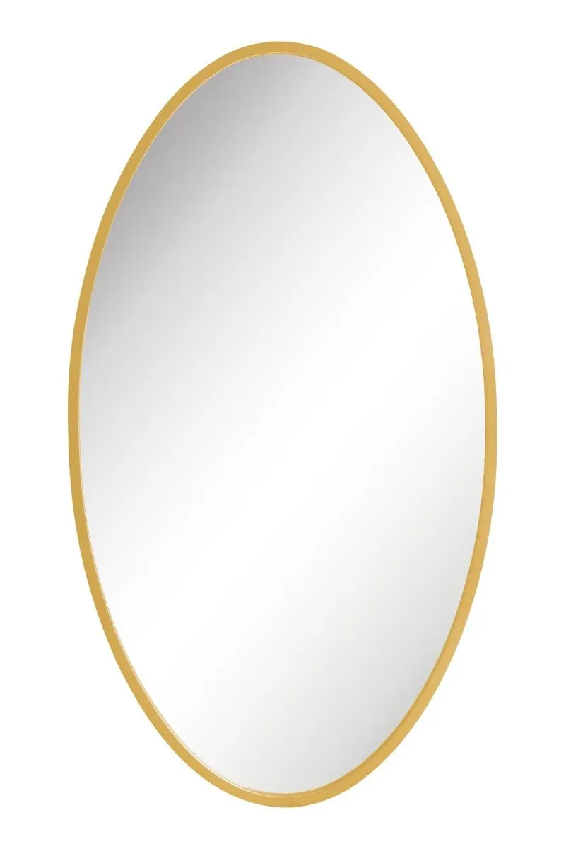 MirrorOutlet Gold Metal Framed Oval Garden Wall Mirror 71" X 39" (180 x 100CM) 6
