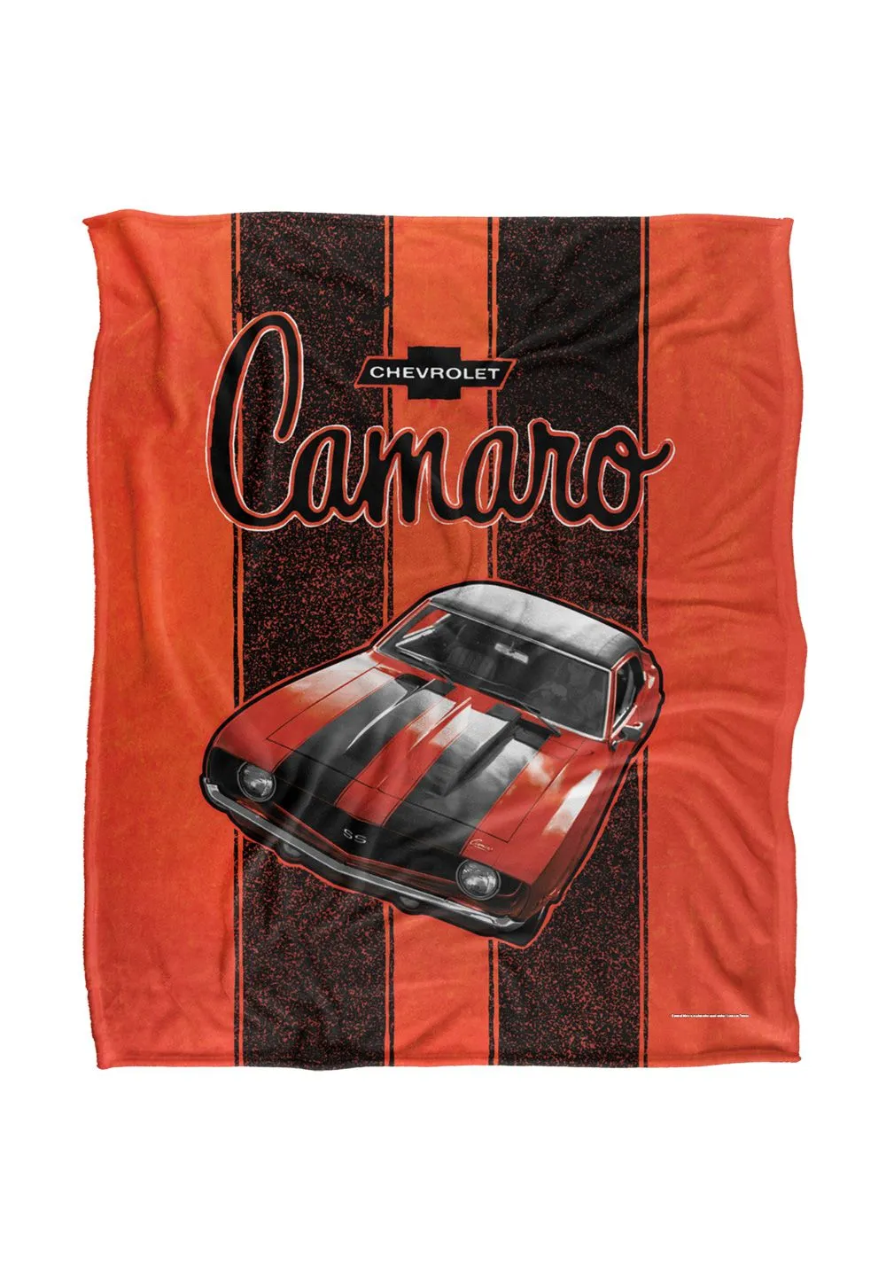 Chevrolet Camaro Stripes Silky Touch Super Soft Throw Blanket 152 X 127 cm in White