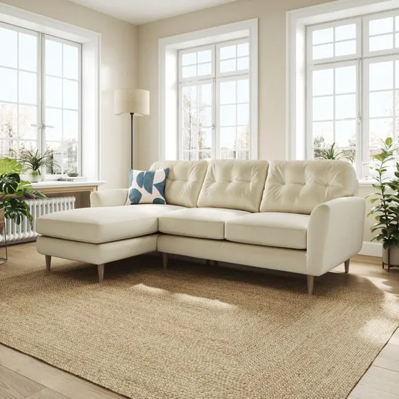 Sven Opulent Velvet Large Corner Chaise Sofa 1