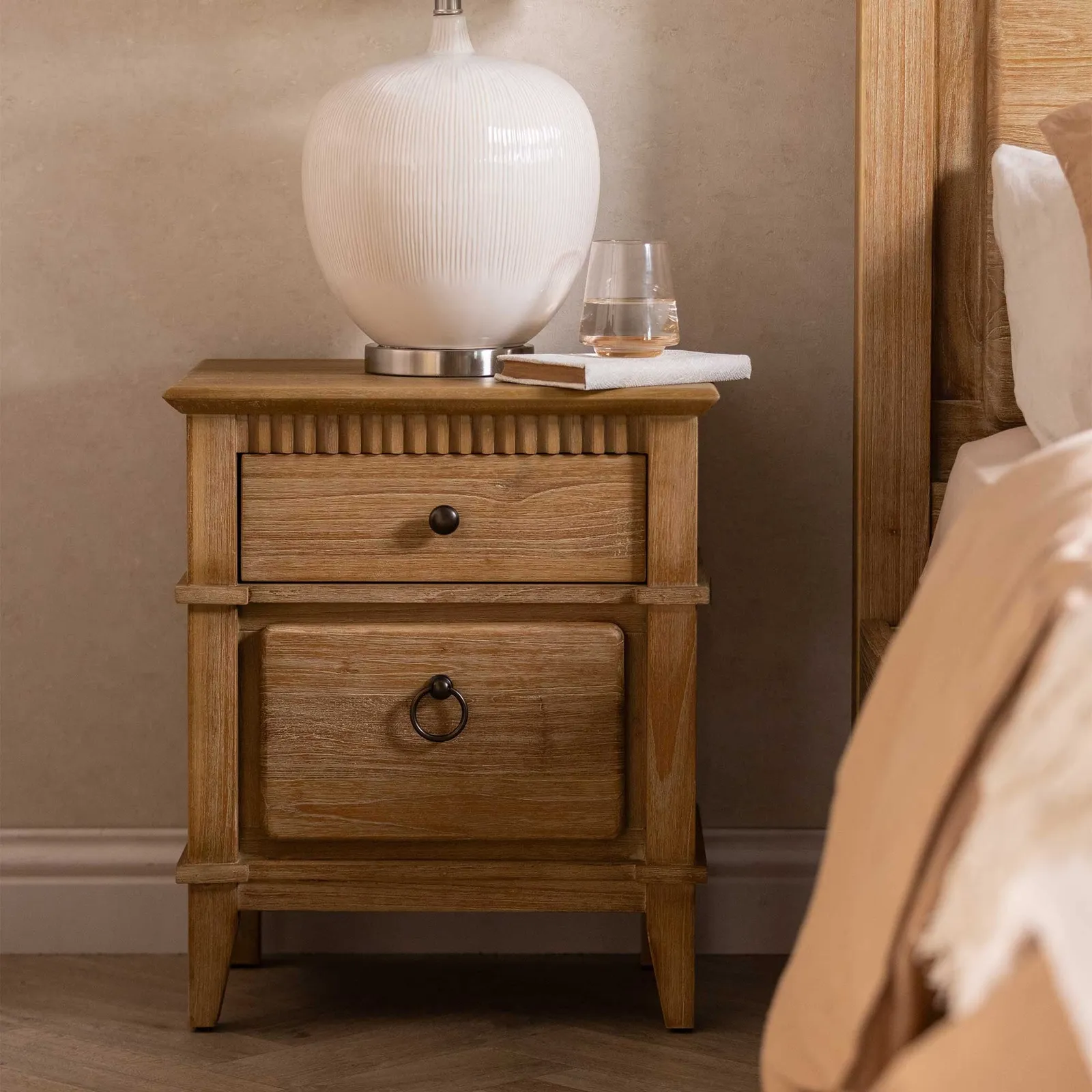 Selene Bedside Cabinet, Mindi Wood | Barker & Stonehouse 2