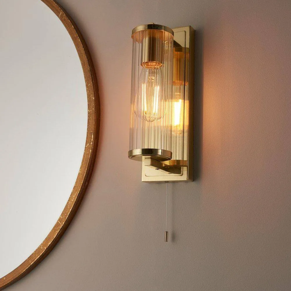 Netlighting 'COMO' Non Dimmable Stylish Contemporary Bathroom Glass Wall Lamp in Yellow 3