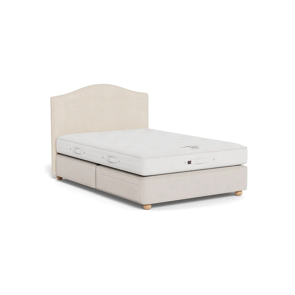 Vispring Iris Double Headboard Chain Weave Fawn 750