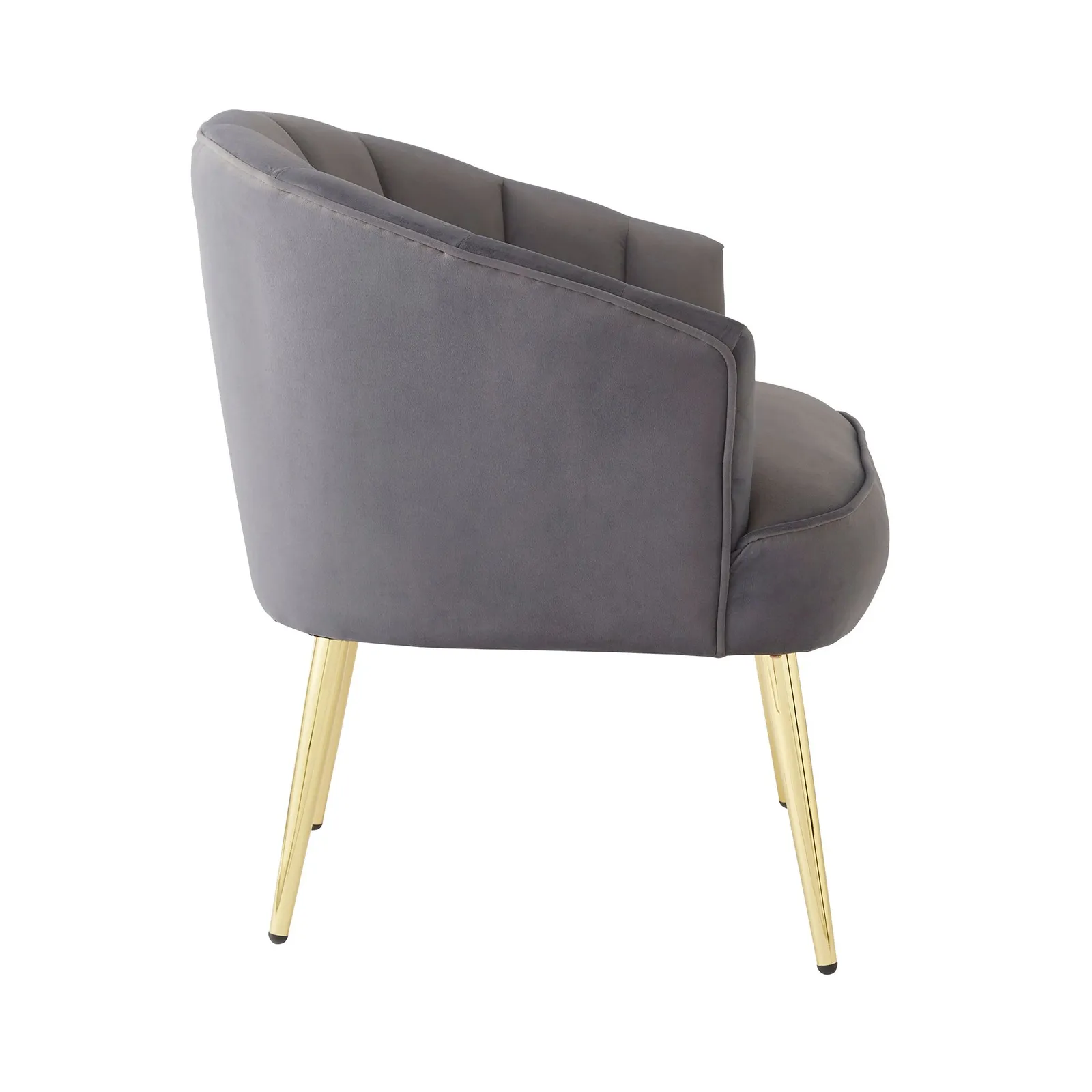 GFW Pettine Velvet Accent Chair in Grey 4