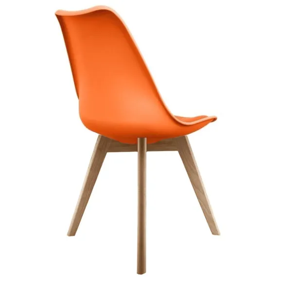 Fusion Living Soho Plastic Dining Chair with Squared Legs 5