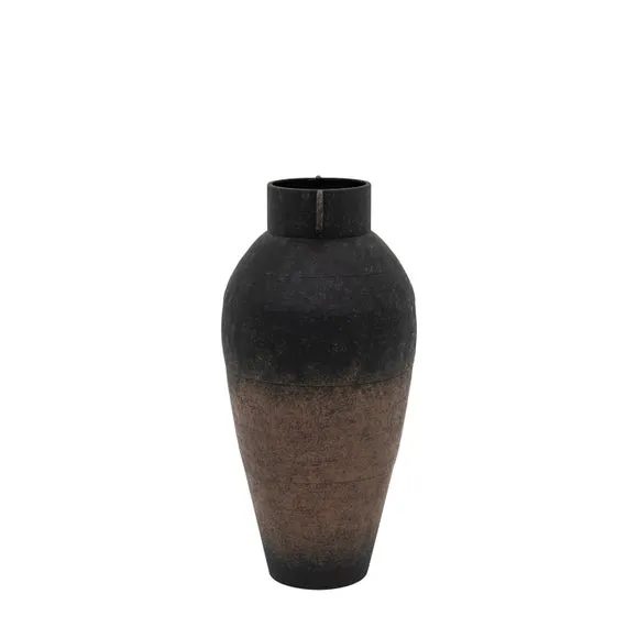 Crossland Grove Tarbes Metal Vase 510Mm, Black 5