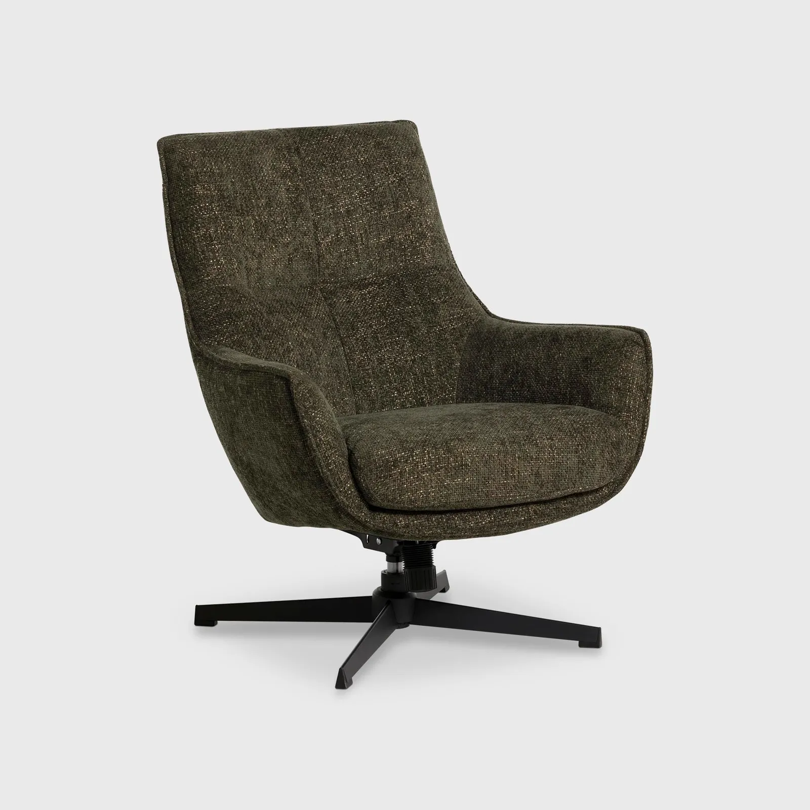 Draycott Green Swivel Armchair Fabric | Barker & Stonehouse