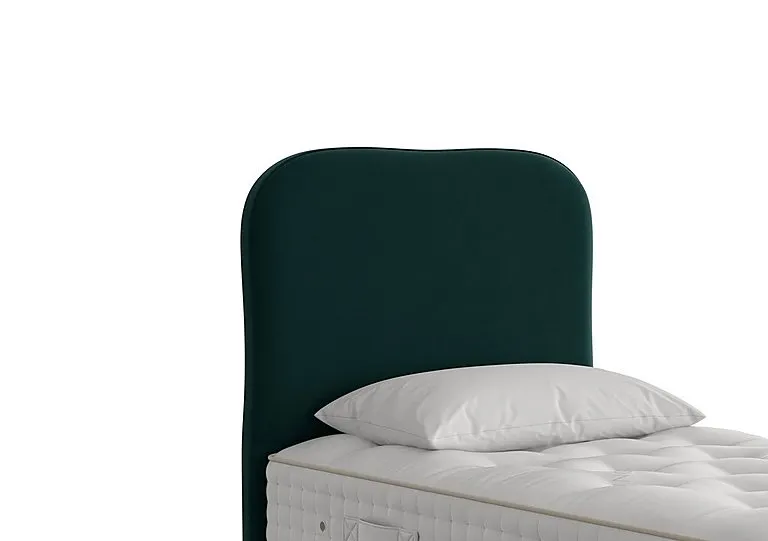 Lennox Floor Standing Headboard - Single - Bottle Green