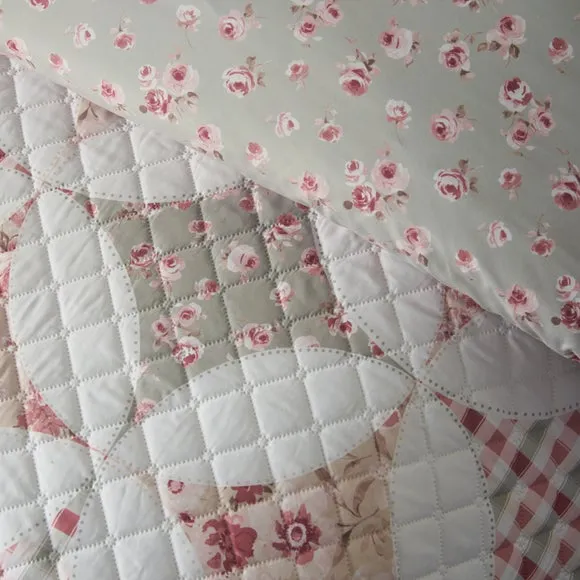 Catherine Lansfield Pinsonic Patchwork Duvet Cover & Pillowcase Set 3