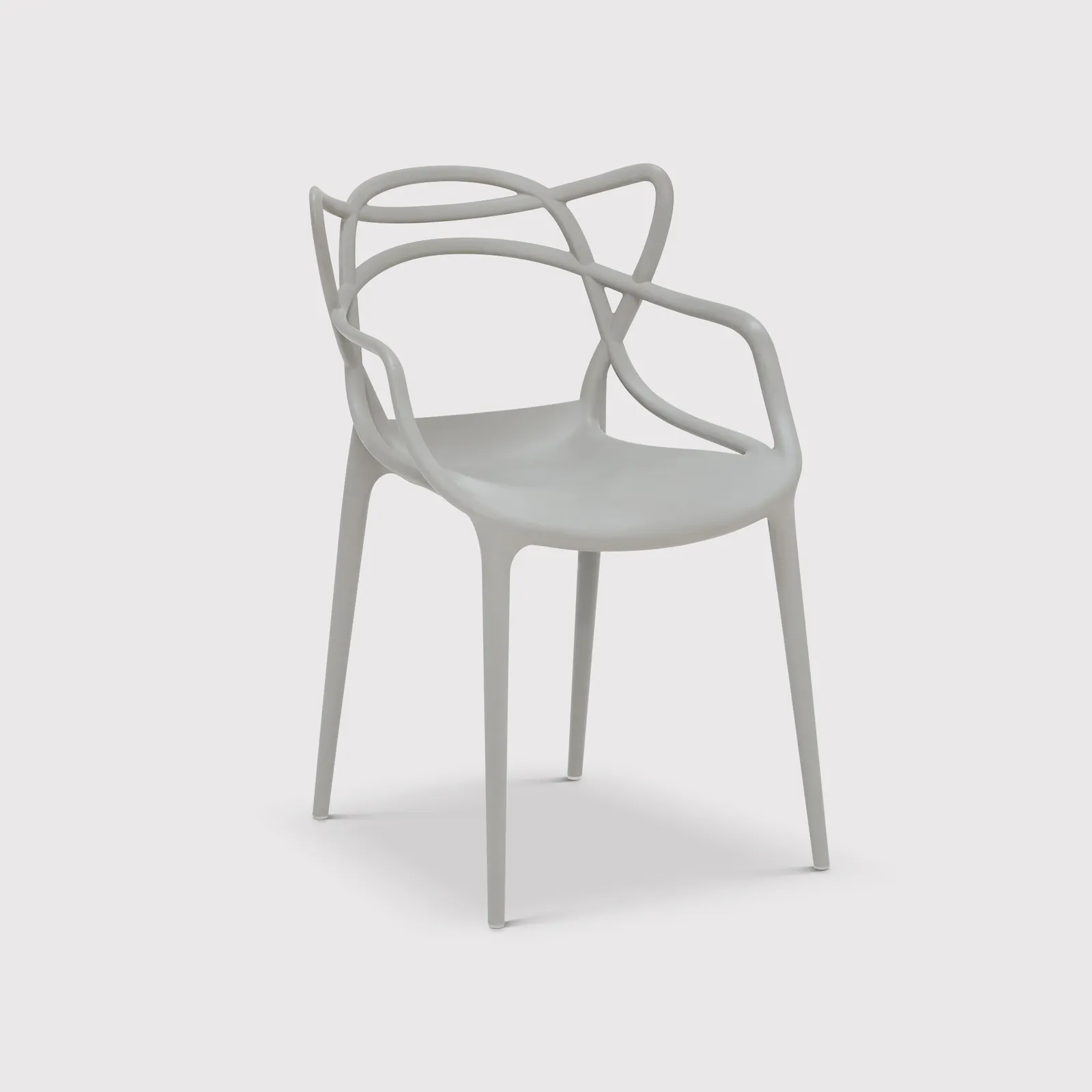 Kartell Masters Dining Chair, Grey Plastic | Barker & Stonehouse 2