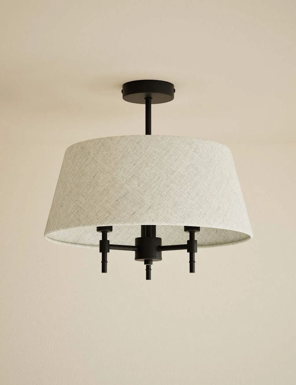 M&S Flush Ceiling Light Black