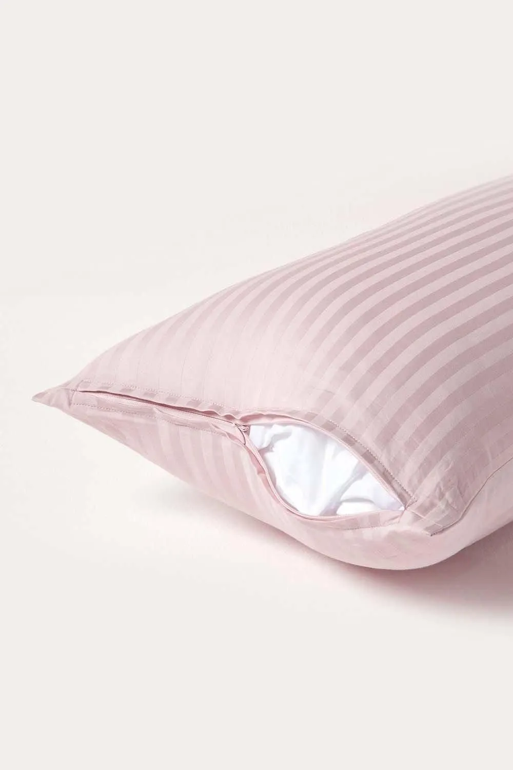 Homescapes Continental Egyptian Cotton Pillowcase 330 TC, 40 x 80 cm in Dusty Pink 3