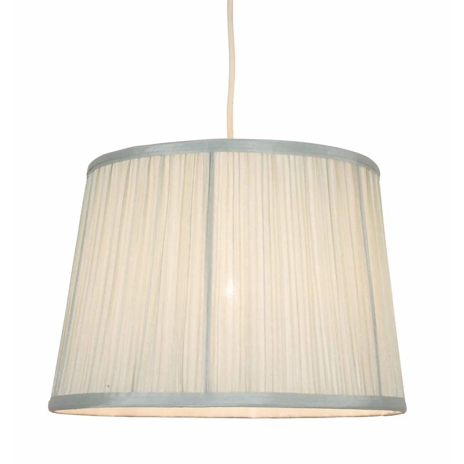Freya Mushroom Pleat Lamp Shade - Duck Egg