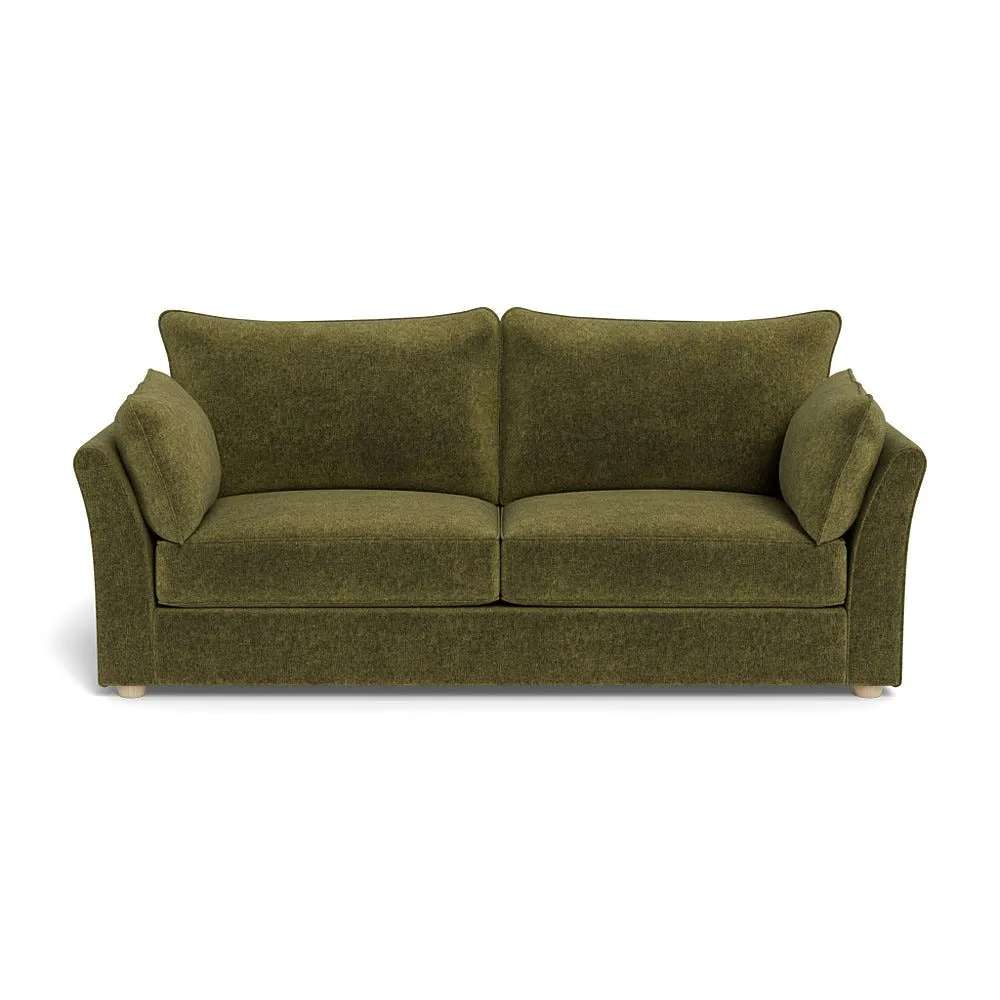 Heal's Tailor 4 Seater Sofa Boucle Velvet Wilder Natural Beech Feet 1