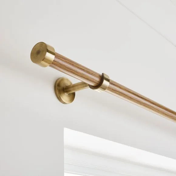 Trinity Wrapped Fixed Metal Curtain Pole