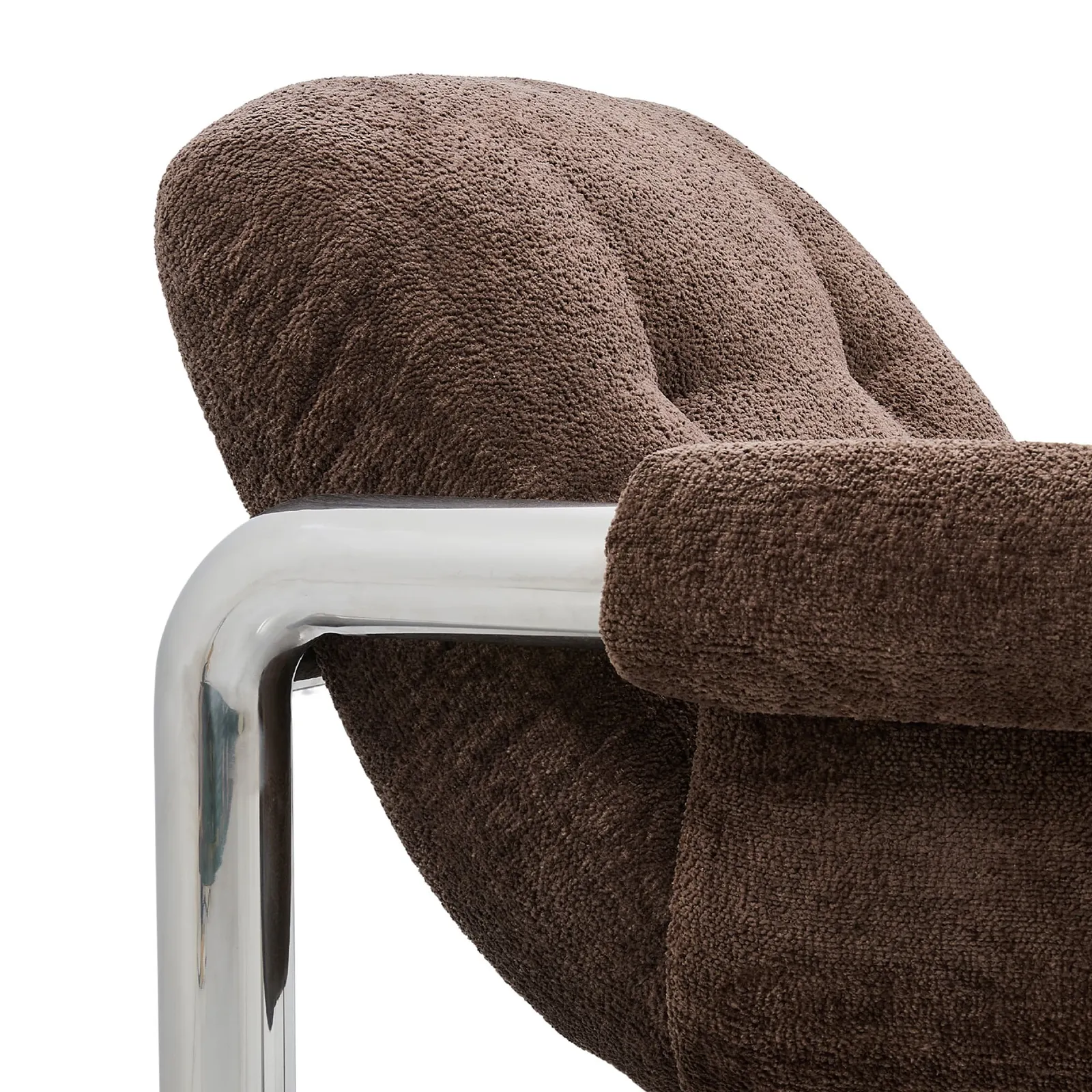 Travolta Lounge Armchair, Brown Fabric | Barker & Stonehouse 4