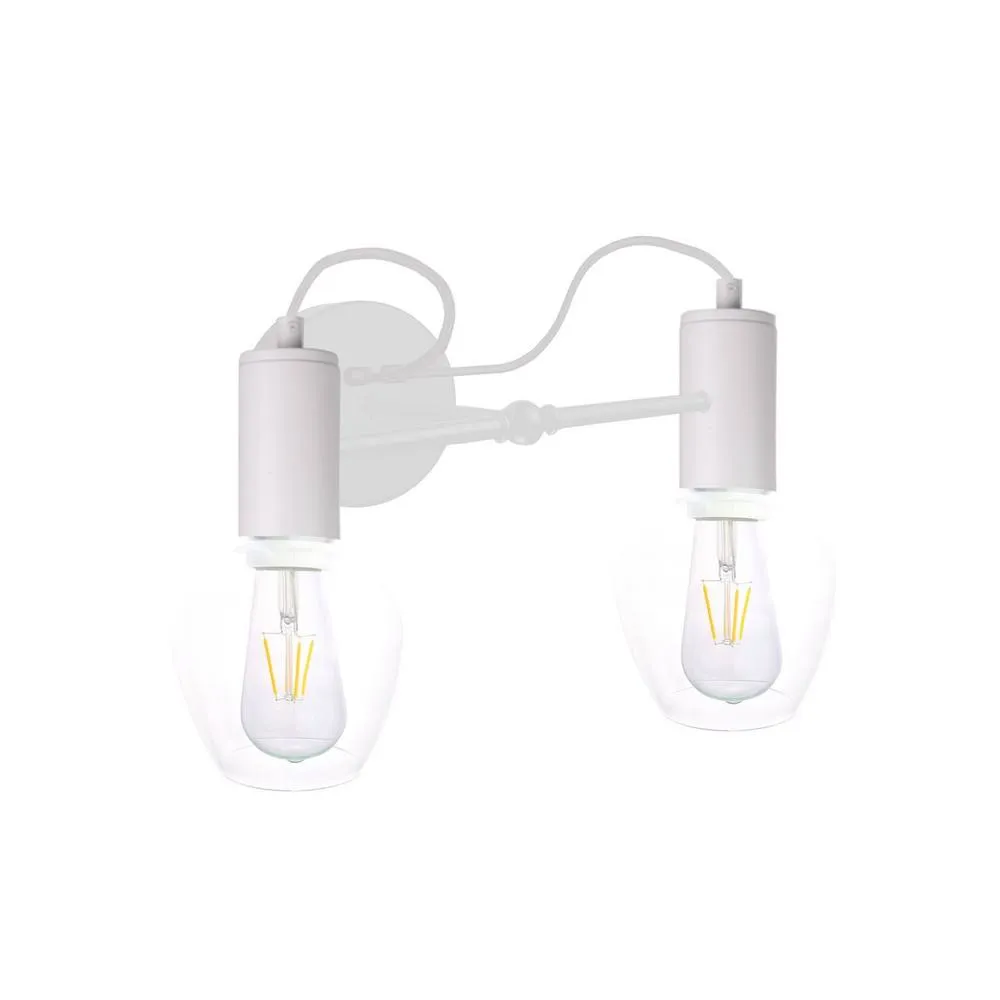Netlighting Maya Wall Lamp White 25cm 2x E27