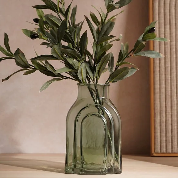 Hestia Wide Neck Glass Vase 1