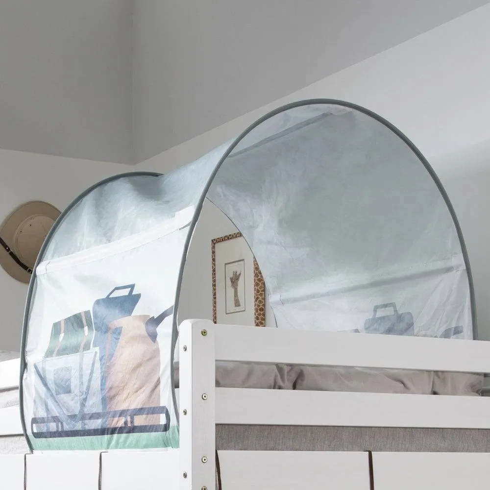 Nöa and Nani Moro Cabin Bed Midsleeper with Safari Tent Package in White 3