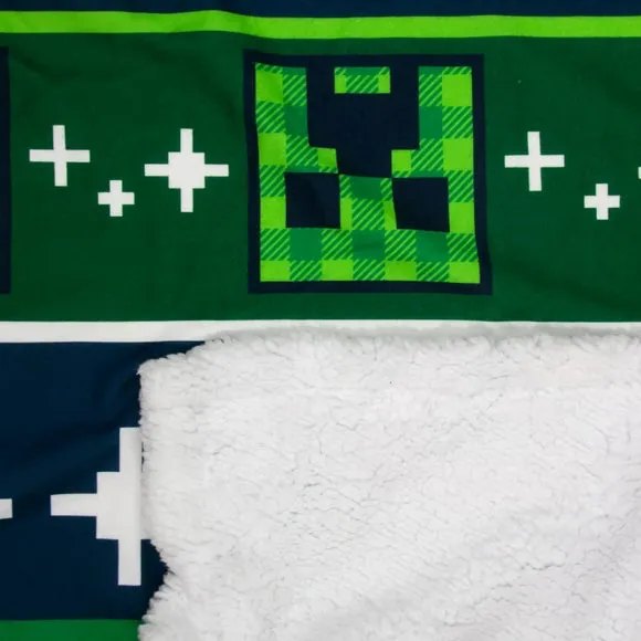 Minecraft Bells Sherpa Fleece Blanket 100cm x 150cm 5