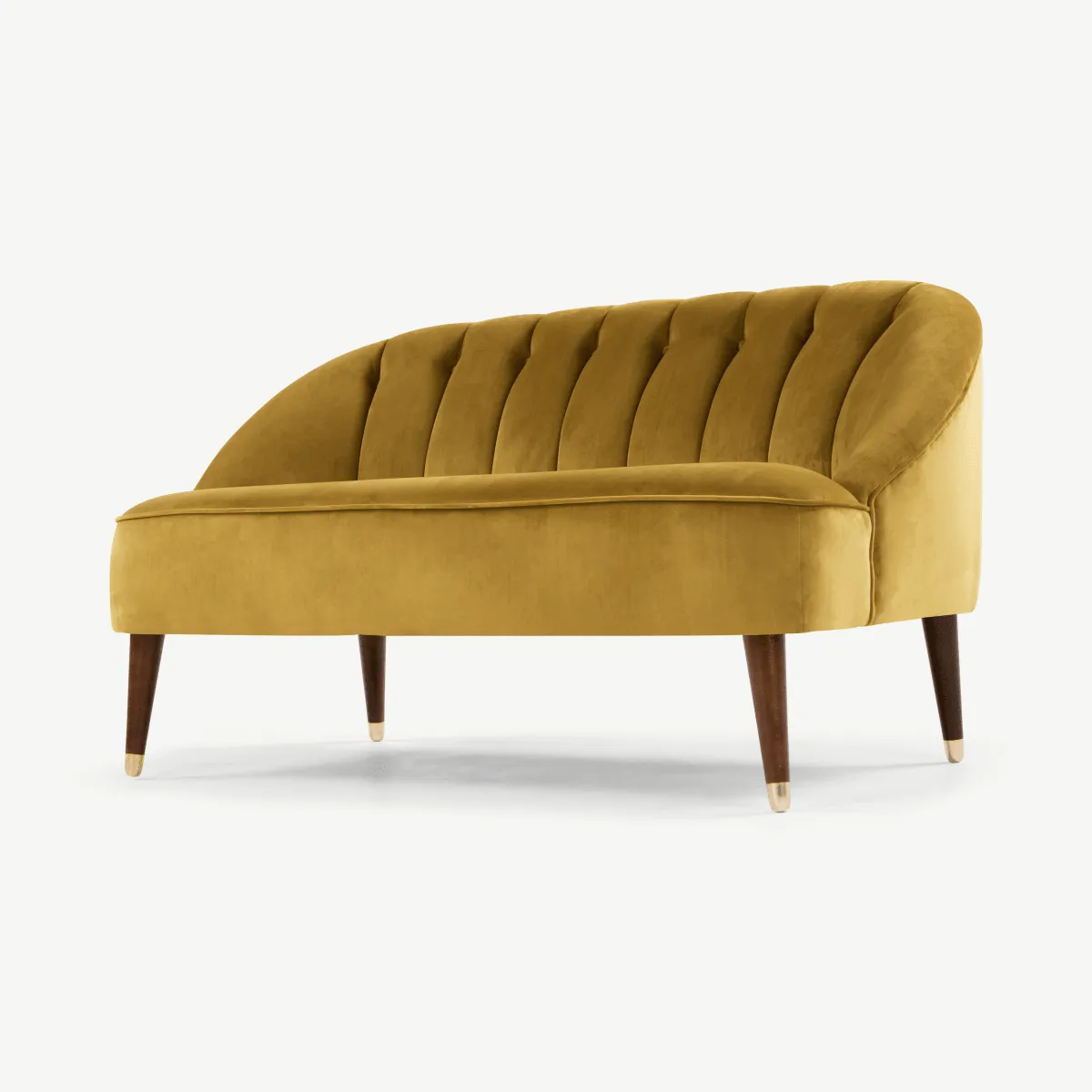 Margot 2 Seater Sofa, Antique Gold Velvet