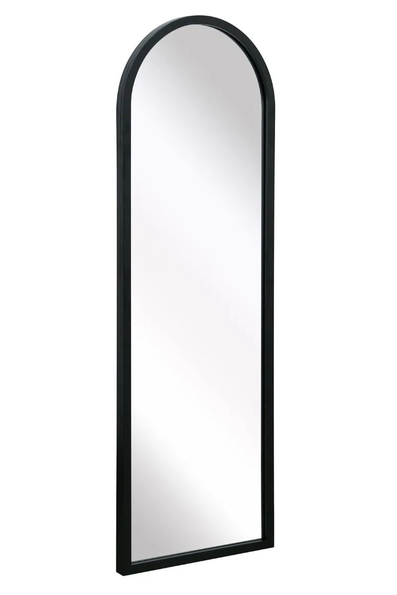 MirrorOutlet Black Metal Framed Arched Garden Wall Mirror 47" X 16" (120CM X 40CM) 4